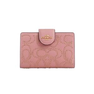 Coach Medium Corner Zip Wallet Pink Rivet